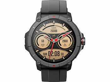 newgen medicals GPS-Fitness-Uhr mit Full-Touch-Glas-Display, Freisprechen, SpO2 Elektroniktrade Switzerland