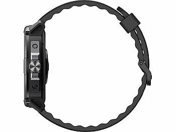 newgen medicals GPS-Fitness-Uhr mit Full-Touch-Glas-Display, Freisprechen, SpO2 Elektroniktrade Switzerland