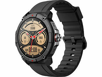 newgen medicals GPS-Fitness-Uhr mit Full-Touch-Glas-Display, Freisprechen, SpO2 Elektroniktrade Switzerland
