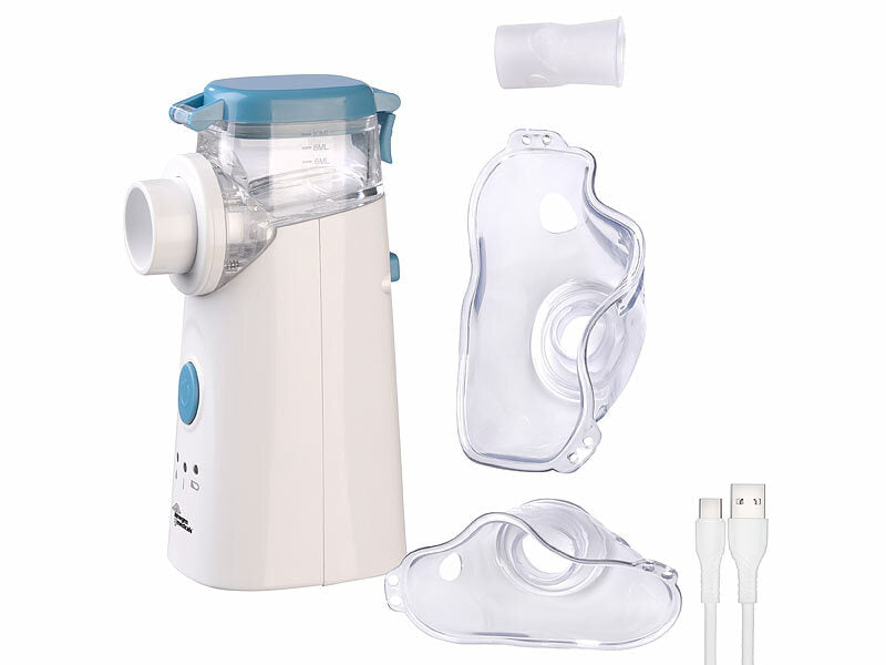 newgen medicals Leises Akku-Inhalationsgerät für Erwachsene & Kinder, 10 ml, USB-C Elektroniktrade Switzerland