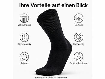 newgen medicals newgen medicals 6 Paar Diabetikersocken ohne Gummi & Naht, für Damen & Herren, 43 - 46 elektroniktrade Switzerland