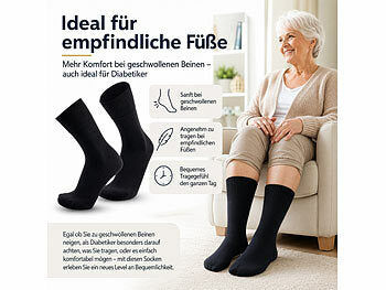 newgen medicals newgen medicals 6 Paar Diabetikersocken ohne Gummi & Naht, für Damen & Herren, 43 - 46 elektroniktrade Switzerland