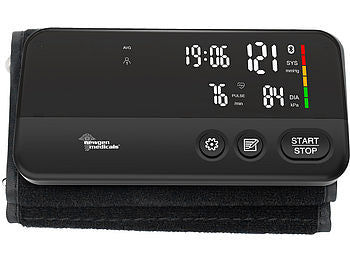 newgen medicals Oberarm-Blutdruckmessgerät, Bluetooth, App, bis 42 cm Oberarmumfang elektroniktrade Switzerland