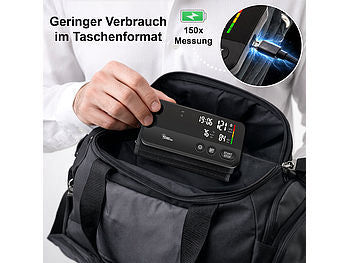 newgen medicals Oberarm-Blutdruckmessgerät, Bluetooth, App, bis 42 cm Oberarmumfang elektroniktrade Switzerland