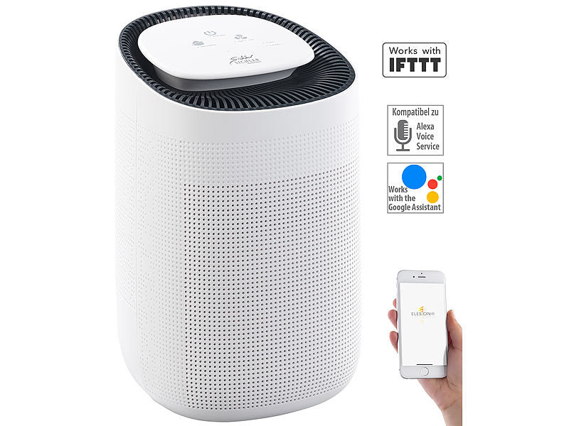 2in1-Luftreiniger & Entfeuchter, App, für Alexa & Google Assistant ( Gebraucht Artikel )