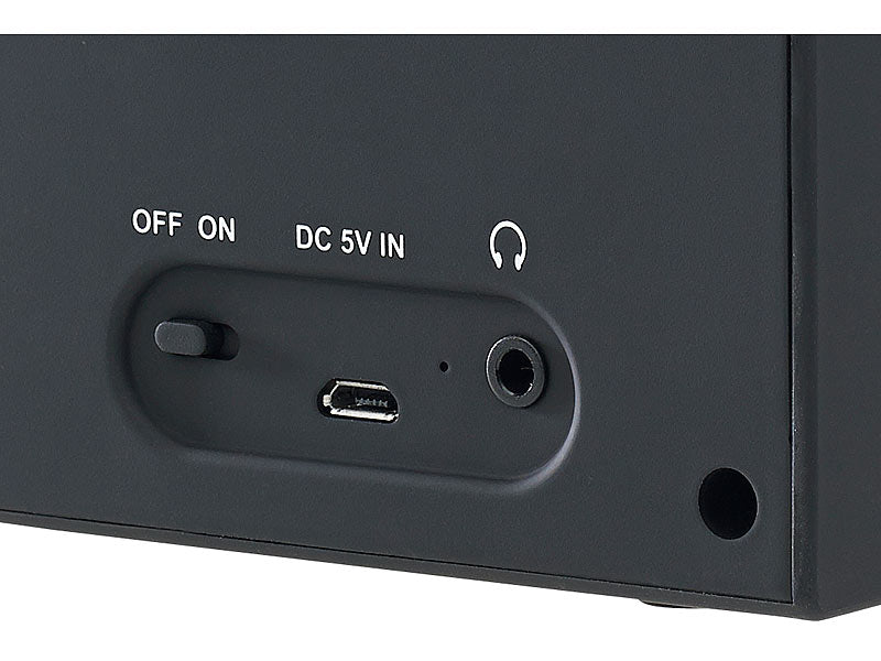 Digitales DAB+/FM-Radio mit Akku, Dual-Wecker, RDS, LCD-Display, Timer