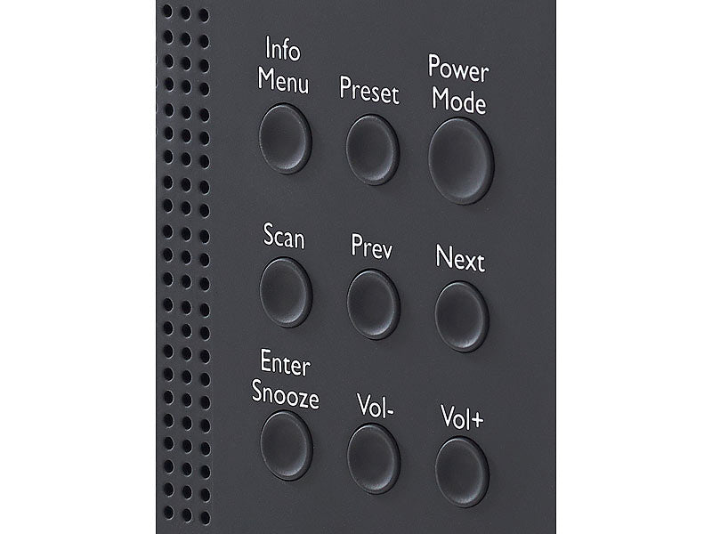 Digitales DAB+/FM-Radio mit Akku, Dual-Wecker, RDS, LCD-Display, Timer