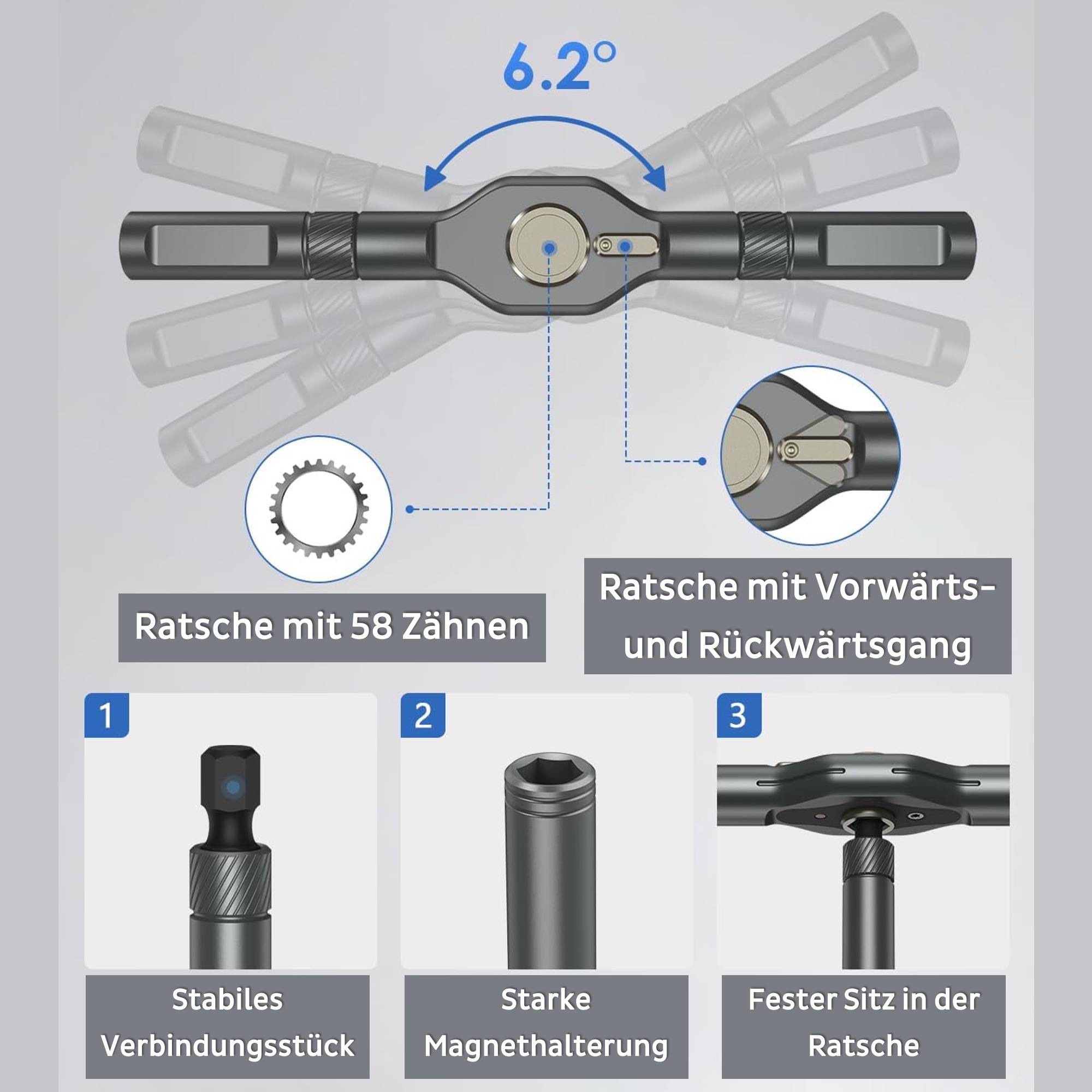 PCWork PCW08K Feinmechanik Ratschen Set | 42-in-1 magnetisches Präzisionswerkzeug Elektroniktrade Switzerland