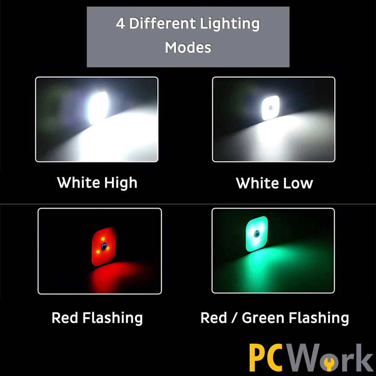 PCWork PCW12E Clip Stirnlampe Kopflampe Wiederaufladbar 200lm elektroniktrade Switzerland