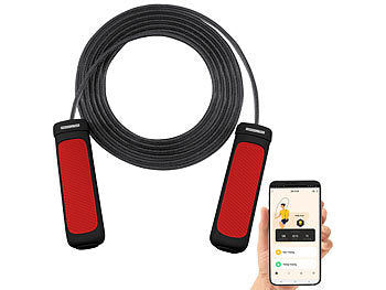 PEARL sports Smartes Kugellager-Springseil, Bluetooth, App, Herzfrequenz-& G-Sensor Elektroniktrade Switzerland