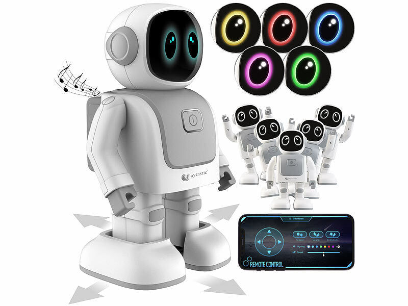Playtastic App-programmierbarer Roboter, 130 Bewegungen, Bluetooth, Lautsprecher Elektroniktrade Switzerland