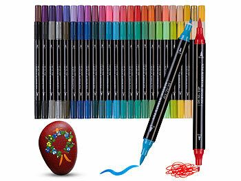 Playtastic Playtastic Acrylstifte-Set mit 48 Farben, 2 Spitzen mit 0,5 und 5 mm, wasserfest Elektroniktrade Switzerland