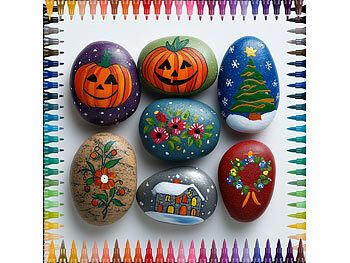 Playtastic Playtastic Acrylstifte-Set mit 48 Farben, 2 Spitzen mit 0,5 und 5 mm, wasserfest Elektroniktrade Switzerland