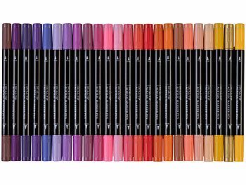 Playtastic Playtastic Acrylstifte-Set mit 48 Farben, 2 Spitzen mit 0,5 und 5 mm, wasserfest Elektroniktrade Switzerland