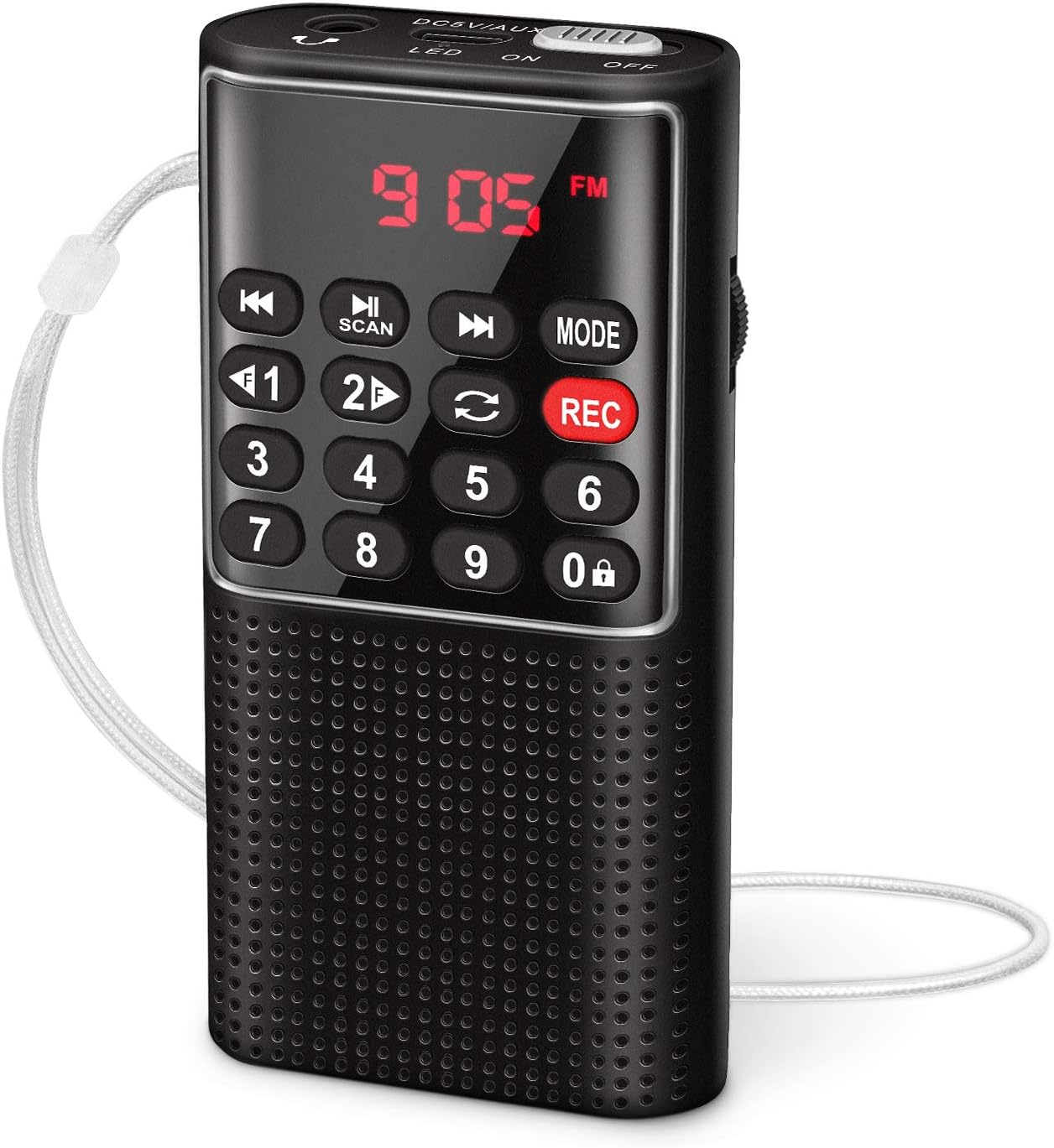 PRUNUS Kleines Radio FM/UKW mit Radio oder Voice Aufnahme Rekorder Elektroniktrade Switzerland