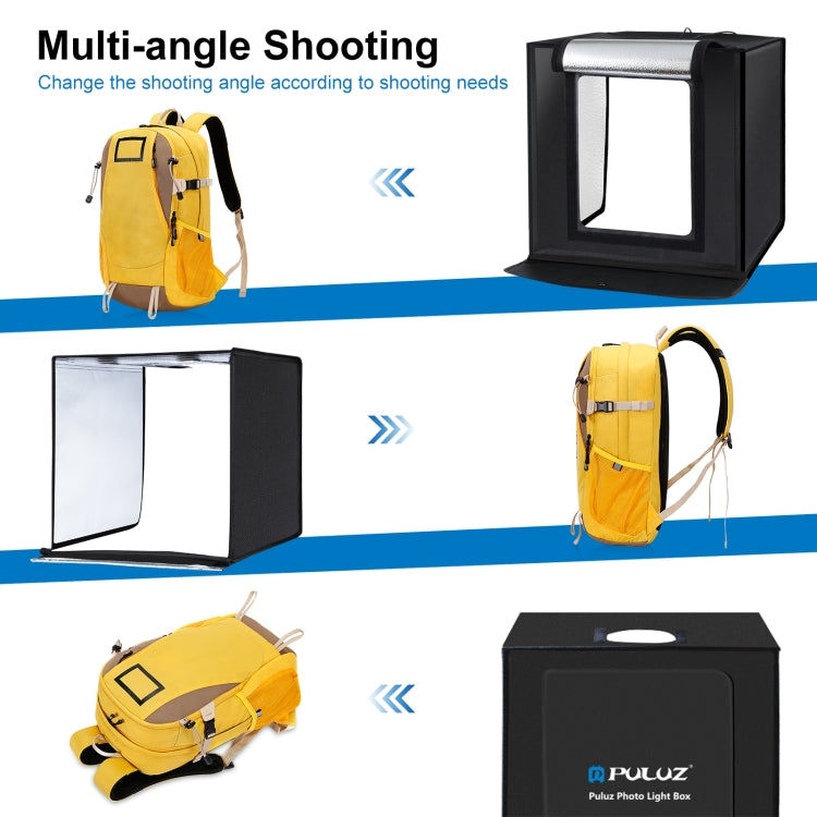 PULUZ Puluz Fotostudio Tragbar 60x60x60cm Licht Zelt LED 5500k Weißes Licht Dimmbar Elektroniktrade Switzerland