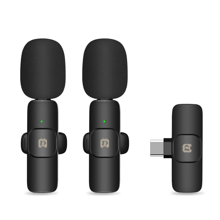 PULUZ PULUZ kabellose Lavalier-Reverb-Mikrofone mit Rauschunterdrückung für Typ-C-Telefone, Typ-C-Empfänger und Dual-Mikrofone, Type-C Receiver and Dual Microphones Elektroniktrade Switzerland