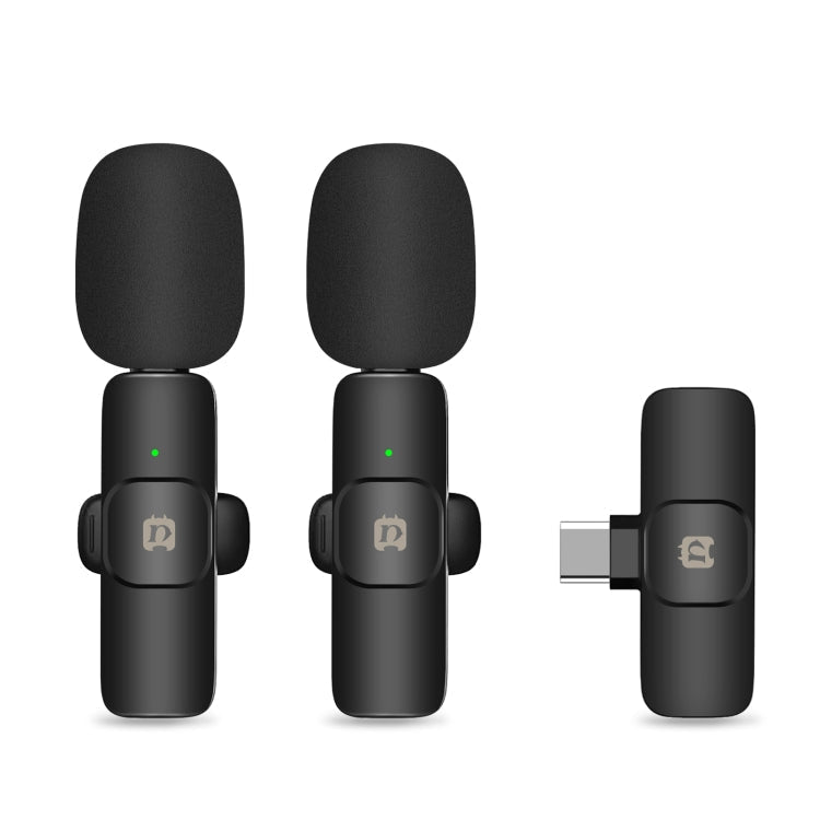 PULUZ PULUZ kabellose Lavalier-Reverb-Mikrofone mit Rauschunterdrückung für Typ-C-Telefone, Typ-C-Empfänger und Dual-Mikrofone, Type-C Receiver and Dual Microphones elektroniktrade Switzerland
