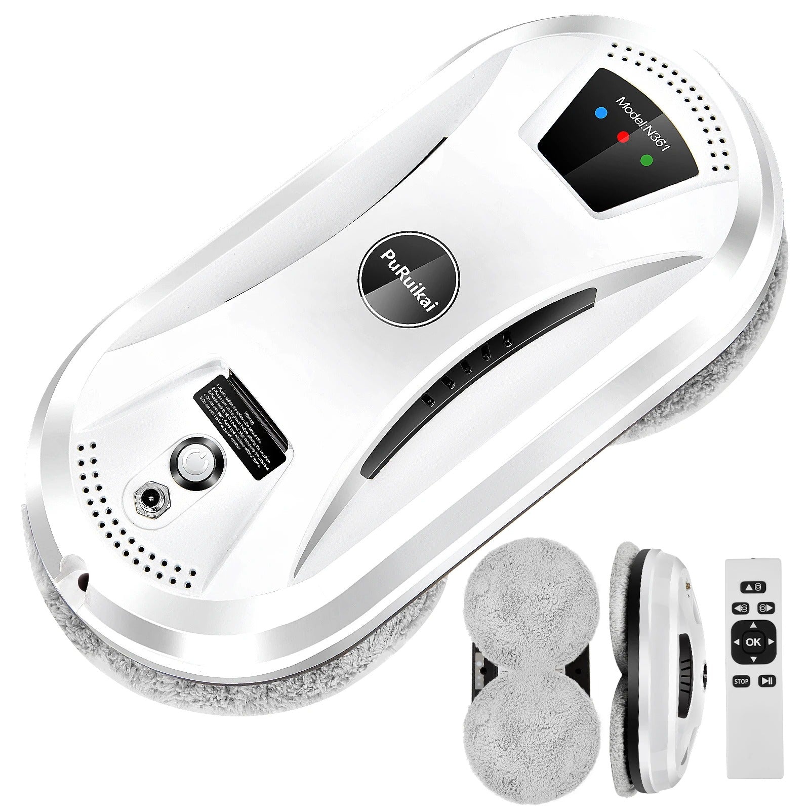 PuRuikai Fensterputzroboter Pro 2.0 mit Fernbedienung & Zubehör Elektroniktrade Switzerland