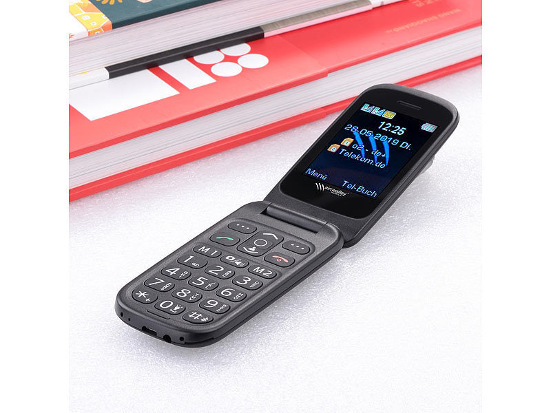 Notruf-Klapphandy XL-949 mit Garantruf Easy, Dual-SIM und Bluetooth