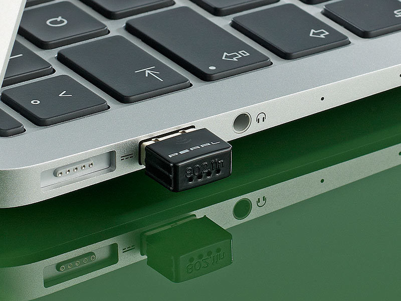150 Mbit WLAN-USB-Dongle WS-150.mini, USB 2.0, WiFi (Restposten)