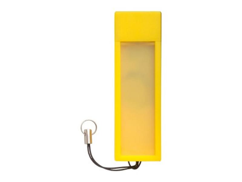 USB FlashDrive 4GB Gelb + Notizenfach 2in1