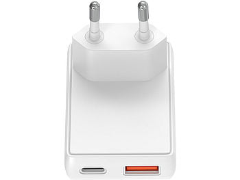 revolt Flaches USB-Netzteil mit USB-C PD 30 W, USB-A Quick Charge 18 W Elektroniktrade Switzerland