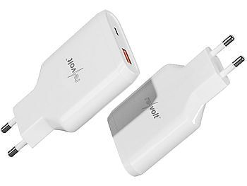 revolt revolt Ultrakompaktes 65-Watt-Netzteil mit USB-C Power Delivery und USB-A QC Elektroniktrade Switzerland