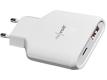 revolt revolt Ultrakompaktes 65-Watt-Netzteil mit USB-C Power Delivery und USB-A QC Elektroniktrade Switzerland