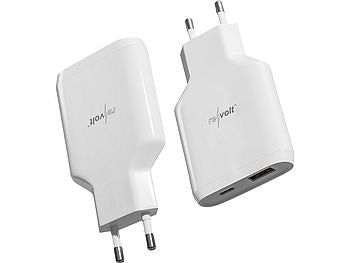 revolt revolt Ultrakompaktes 65-Watt-Netzteil mit USB-C Power Delivery und USB-A QC Elektroniktrade Switzerland