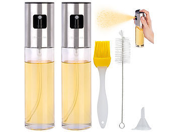 Rosenstein & Söhne 2er-Set Essig-und Öl-Sprüher für Grill, Braten, Kochen, Glas, 100 ml Elektroniktrade Switzerland