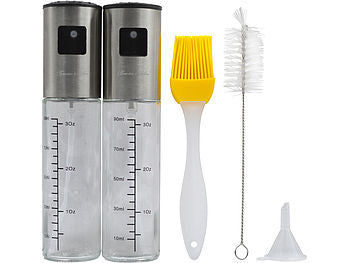 Rosenstein & Söhne 2er-Set Essig-und Öl-Sprüher für Grill, Braten, Kochen, Glas, 100 ml Elektroniktrade Switzerland