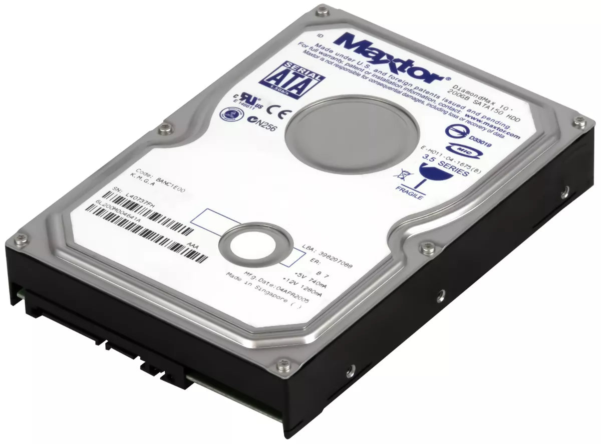Maxtor DiamondMax 10 200GB Sata150 Model: 6L200M0