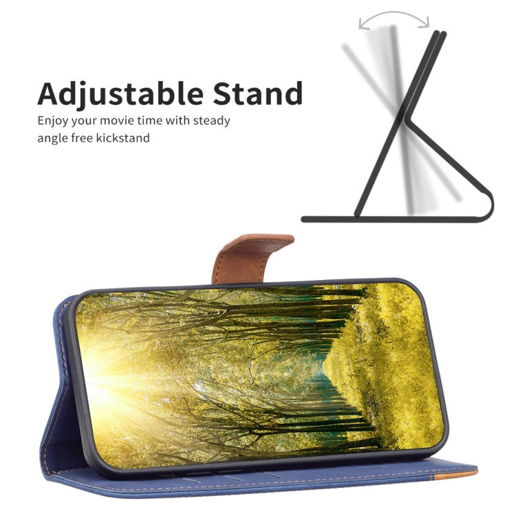 Samsung Für Samsung Galaxy S23+ 5G BF11 Color Matching Skin Feel Leather Phone Case (Blau) Elektroniktrade Switzerland