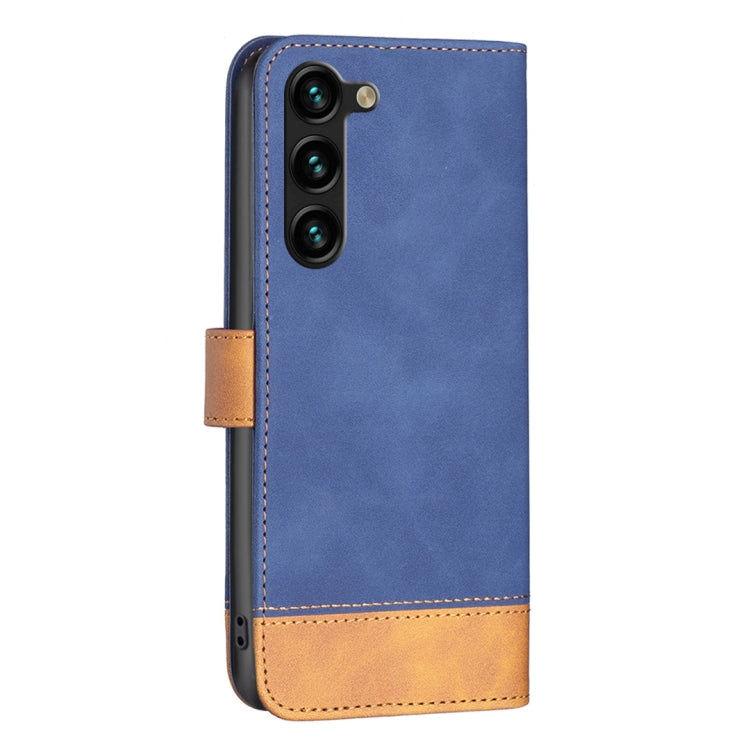Samsung Für Samsung Galaxy S23+ 5G BF11 Color Matching Skin Feel Leather Phone Case (Blau) Elektroniktrade Switzerland