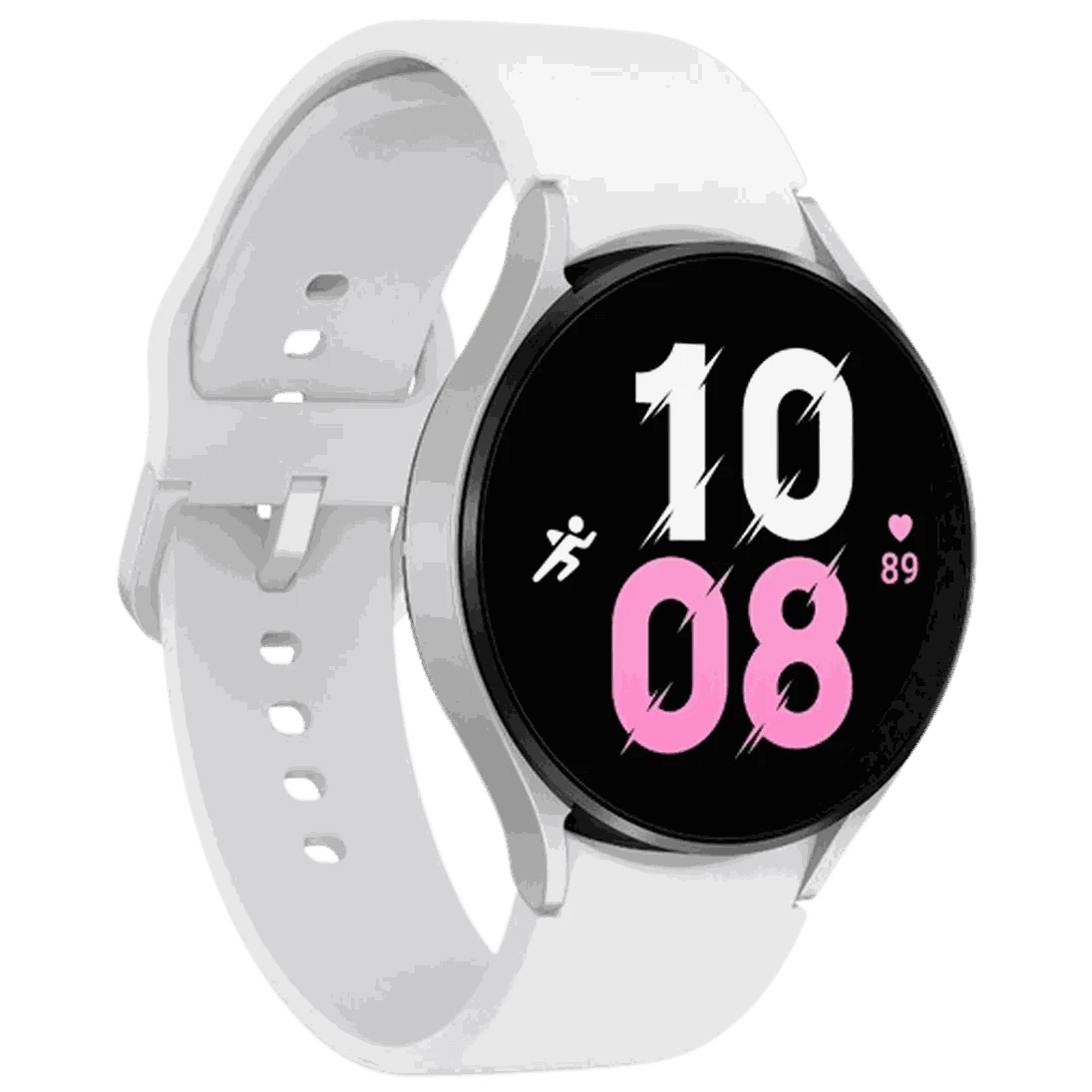 Samsung Samsung Galaxy Watch 5 44mm Silber (Weißes Silikon Armband) elektroniktrade Switzerland