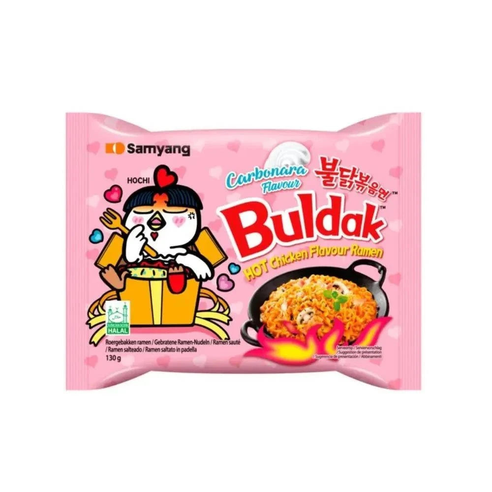 Samyang Buldak Carbonara Scharfe Hühnergeschmack Ramen 130 g elektroniktrade Switzerland