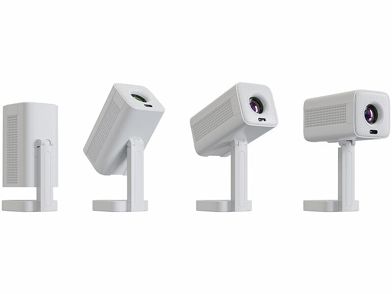 SceneLights WLAN-LED-Mini-Beamer, Full HD nativ, 200 ANSI-lm, 4.800 lm, Bluetooth Elektroniktrade Switzerland
