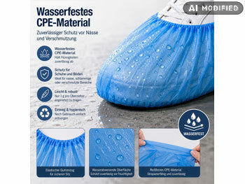 Semptec Urban Survival Technology Semptec Urban Survival Technology 100 Einweg-Schuhüberzieher, wasserfestes Material, Universalgröße elektroniktrade Switzerland