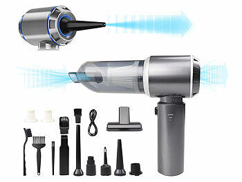 Sichler Haushaltsgeräte 3in1-Akku-Handstaubsauger & Gebläse, 25 kPa, 3 Stufen, Brushless Motor Elektroniktrade Switzerland