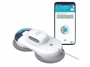 Sichler Haushaltsgeräte Sichler Haushaltsgeräte Fensterputzroboter, Dual-Sprüh-Funktion, Sensoren, Fernbedienung, App elektroniktrade Switzerland