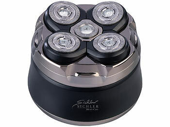 Sichler Men's Care Glatzen- und Kopfrasierer für Herren, wasserfest, Akku, 2 Scher-Stufen Elektroniktrade Switzerland