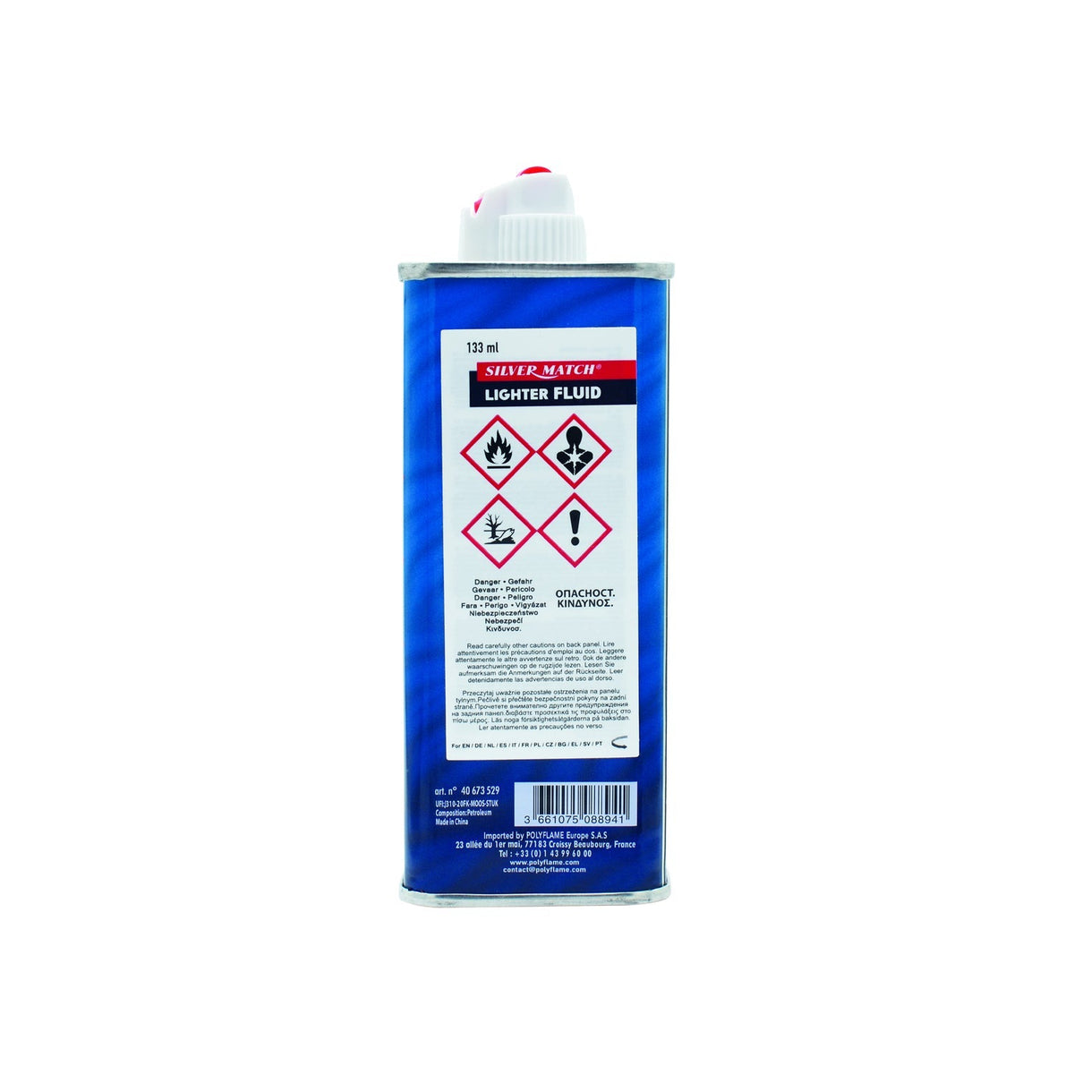 Silver Match Nachfüllflasche für Feuerzeuge, FEUERZEUG BENZIN, 133 ml, DL-12 elektroniktrade Switzerland