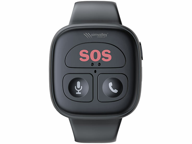 simvalley 4G-Notfall-Armband mit Freisprechen, GPS, Sturz-Sensor, App, IP67 elektroniktrade Switzerland