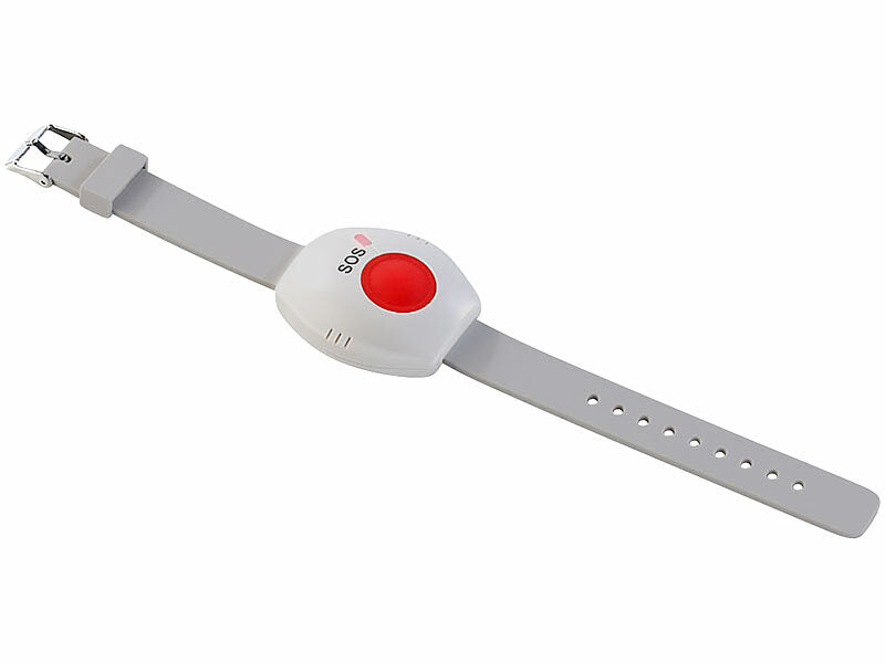 simvalley Zusätzliches SOS-Tasten-Armband für Senioren-Notruf-Telefon SNT-60 elektroniktrade Switzerland