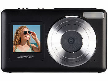 Somikon Full-HD-Digitalkamera, 4K interpoliert, 2 Displays, 18x-Digitalzoom Elektroniktrade Switzerland