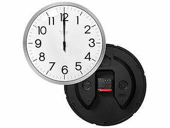 St. Leonhard Funkuhr-Wanduhr: Analoge Funk-Wanduhr, hohe Genauigkeit, 33 x 5 cm Elektroniktrade Switzerland
