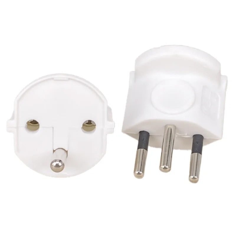 STEFFEN Fix Adapter SchuKo Konturenstecker – T12 weiss elektroniktrade Switzerland