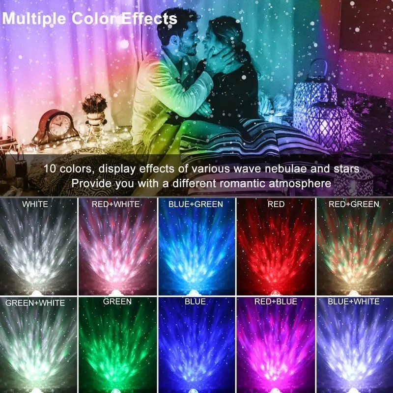 Sternennebel-Nachtlicht mit Lautsprecher und tollen Effekten