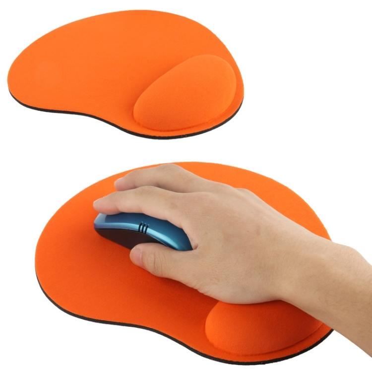Stoff Gel Handgelenkauflage Mauspad (Orange)
